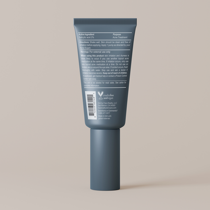 Face Reality Age Adaptive Clearing Serum, back of the tube with the ingredient panel