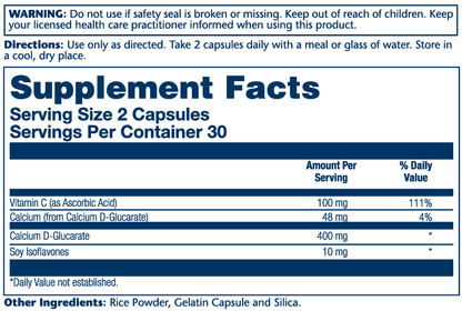 Solaray Calcium D-Glucarate 400mg