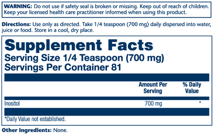 Solaray Inositol Powder 4 oz